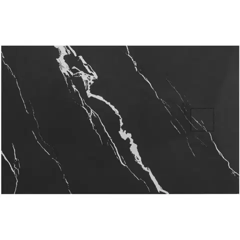 Vane REA - Sprchová vanička Magnum CARRARA BLACK 80x100 REA-K7007