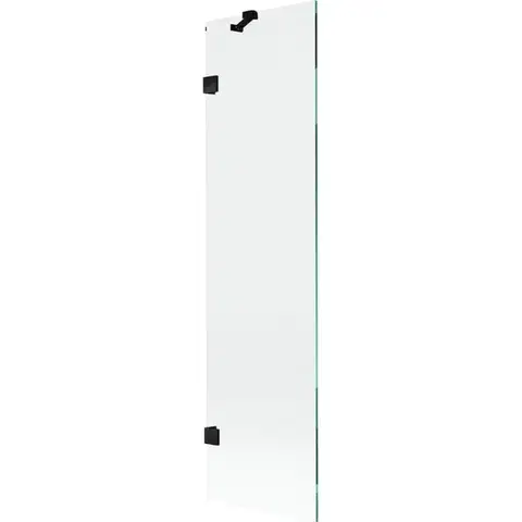 Sprchové dvere MEXEN/S - Lunar vaňová zástena FIX 50 x 150, transparent, čierna 897-050-000-70-00