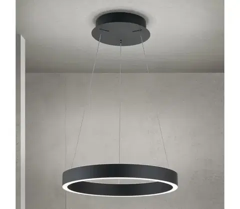 Svietidlá Orion - LED stmievateľný luster na lanku KOLK LED/40W/230V 2700/3000/4000K, priemer 40 cm, čierny HL 6-1717/40 schwarz