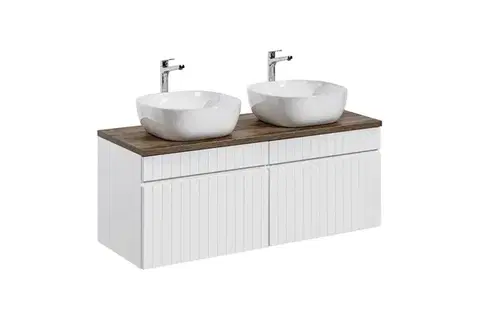 Skrinky s umývadlom ArtCom Kúpeľňová skrinka s umývadlom a doskou ICONIC White DU160/1 | 160 cm
