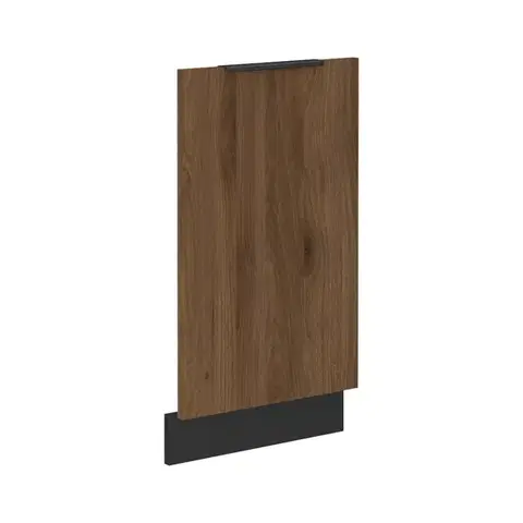 Kuchynské dolné skrinky KONDELA Menzo ZM dvierka na umývačku 71,3x44,6 cm čierna / orech