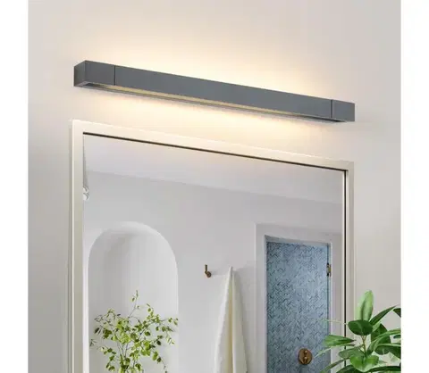 Kúpeľňové zrkadlá BRILAGI - LED kúpeľňové osvetlenie zrkadla AQUA LINE LED/18W/230V 60 cm IP44 antracit BRI311