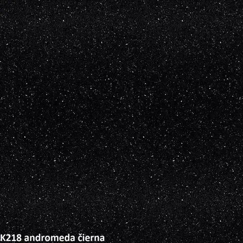 Kuchynské linky ArtExt Rohová pracovná doska - 38 mm 38 mm: Andromeda čierna K 218 GG lesk