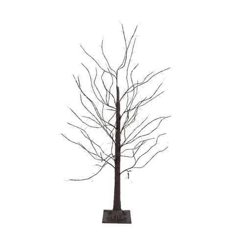 Svetelné reťaze do exteriéru Vianočná stojaca lampa hnedý strom 120 cm vrátane LED s časovačom IP44 - Ki