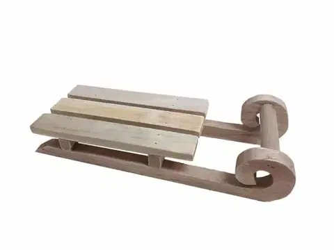 Ostatné vianočné dekorácie Kinekus Dekorácia sánky 33x12x7,5 cm drevo