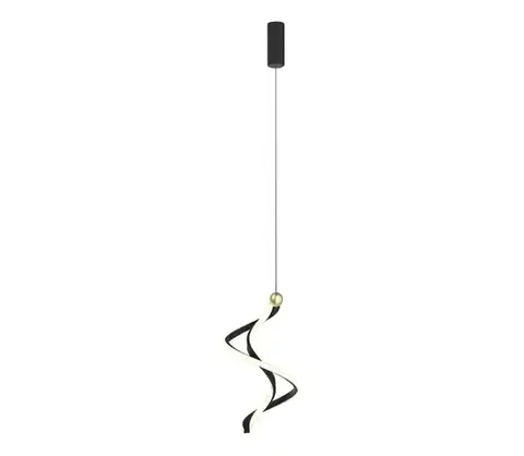 Svietidlá  LED Luster na lanku COLIA LED/19W/230V čierna/zlatá ML1181