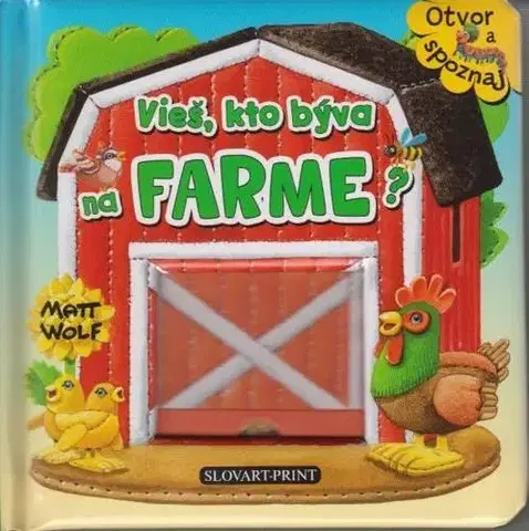 Leporelá, krabičky, puzzle knihy Vieš, kto býva na farme? - Matt Wolf