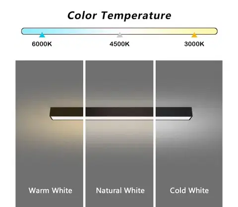 Svietidlá  NEO 07255L - LED Stmievateľné svietidlo LUNGO 20W/230V Wi-Fi Tuya čierna + DO 07255L