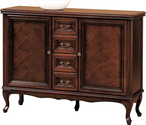 Komody TARANKO Wersal W-K2A rustikálna komoda wenge