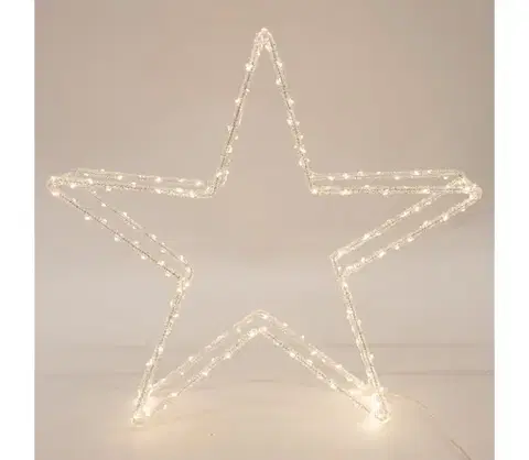Vianočné dekorácie Eurolamp LED vonkajšia vianočná dekorácia 120xLED/2,1W/230V IP44 teplá biela hviezda 46 cm 600-40897
