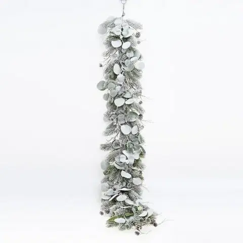 Vetvičky, girlandy, kvety Kinekus Girlanda vianočná 150 cm čečina + eucalyptus