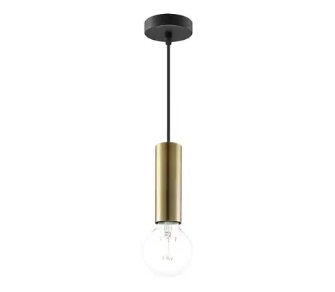 Svietidlá Home Sweet Home Luster na lanku SAGA 1xE27/40W/230V mosadz 8718808178655