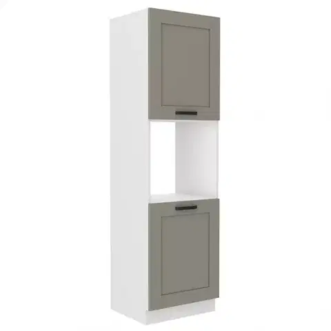 Kuchynské skrinky stojace Kuchynská skrinka Luna claygrey/biela 60DP-210 2F