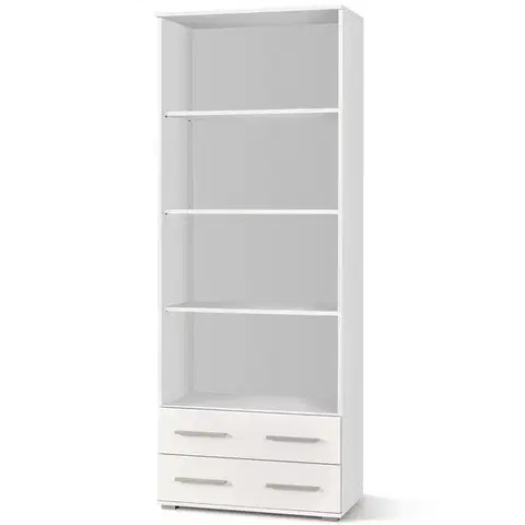 Regály a poličky HALMAR Lima REG3 regál biela / biely lesk
