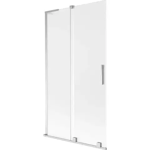 Sprchové dvere MEXEN/S - Velar L dvojkrídlová posuvná vaňová zástena 100 x 150, dekor, chróm 896-100-003-31-01