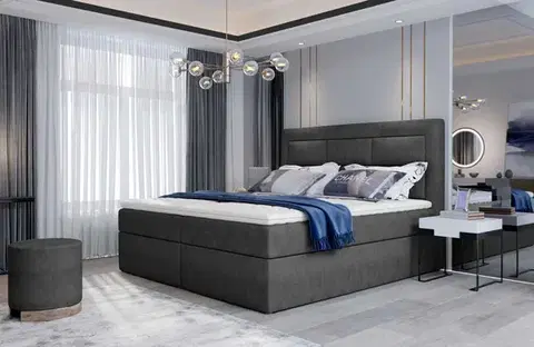 Postele ArtElta Manželská posteľ VIVRE Boxspring | 160 x 200 cm Farba VIVRE: Dora 95