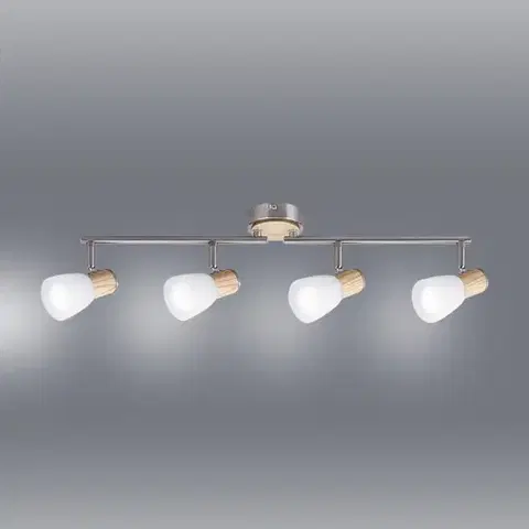 Moderné lampy do obývačky Stropné bodové svietidlo Gavin 6489 chróm LS4