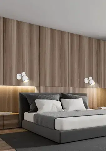 Nástenné svetlá Nástenná lampa 1xE14 biela+chróm FIDO