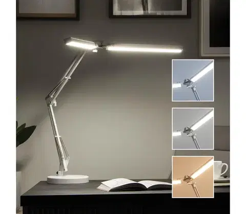 Lampy BRILAGI - LED stmievateľná stolná lampa VARIO LED/15W/230V 3000-6000K biela 004957