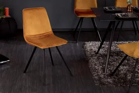 Jedálenské stoličky a kreslá Jedálenská stolička 4 ks AMYKLAS Dekorhome