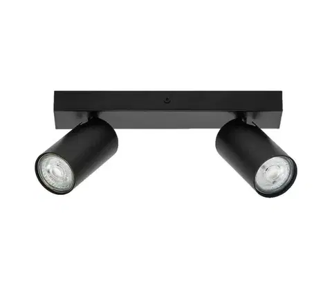Svietidlá Ledvance - LED Nástenné bodové svietidlo OCTAGON 2xGU10/3,4W/230V 2700K čierna 4058075828483