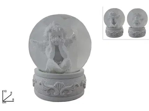 Sošky, figurky - anjeli MAKRO - Snežítko 8cm Anjel rôzne druhy