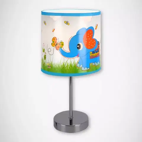 Lampy do obývačky Stolná lampa Nuka E14 blue 03649 LB1