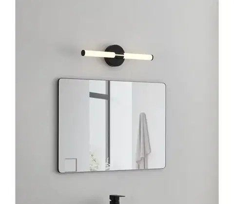 Svietidlá Eglo 901852 - LED kúpeľňové osvetlenie nad zrkadlo RAMOLA LED/7,5W/230V 45cm IP44 čierne 901852
