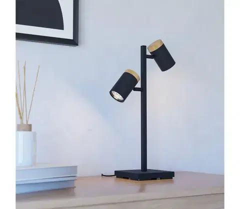 Lampy Eglo 390069 - LED Stolná lampa CARTAGENA 2xGU10/4,5W/230V 3000K 390069