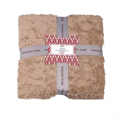 Ozdobné prikrývky Deka Sirius béžová 130x170 Merkury Home