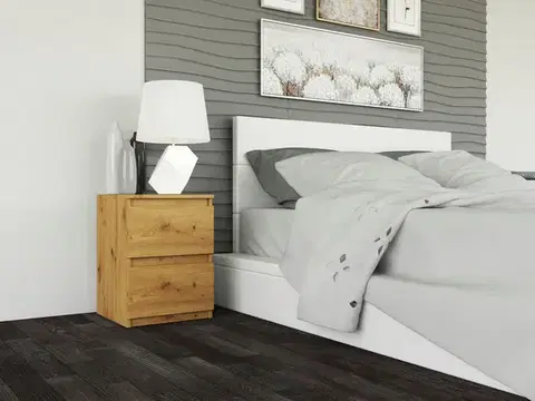 Nočné stolíky MELWIN M2 nočný stolík, dub Artisan