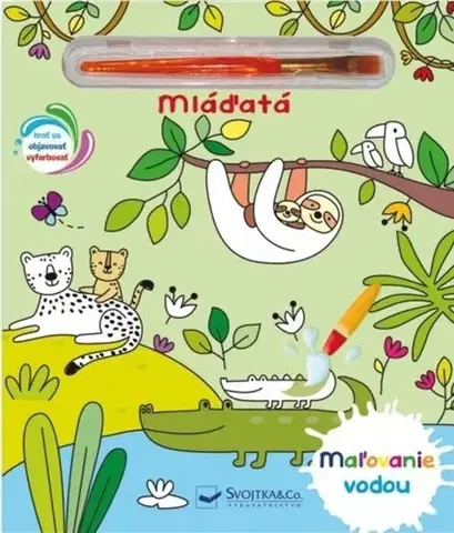 Nalepovačky, vystrihovačky, skladačky Maľovanie vodou: Mláďatá