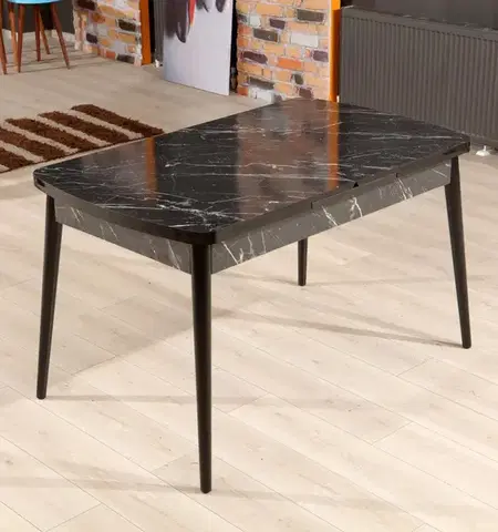 Jedálenské stoly Extendable Dining Table Bendir - Black