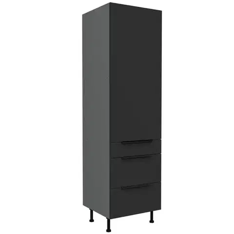Kuchynské skrinky stojace Kuchynská skrinka Aria-Bl/Ant Anti Fingerprint 60dks-215 1f 3s