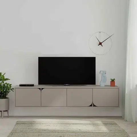 TV stolíky TV stolík SINESHA, svetlá mocca