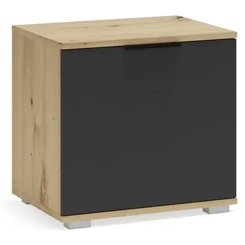 Skrinky na topánky Skrinka na topánky Clif ST 50 artisan/antracyt