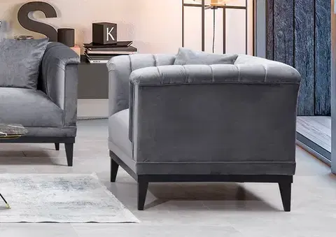 Kreslá Kreslo ušiak Trendy - Dark Grey