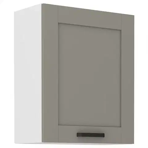 Kuchynské skrinky visiace Kuchynská skrinka Luna claygrey/biela 60G-72 1F