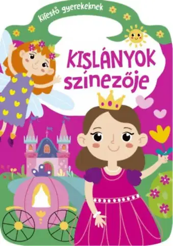 Nalepovačky, vystrihovačky, skladačky Kislányok színezője - Kifestő gyerekeknek