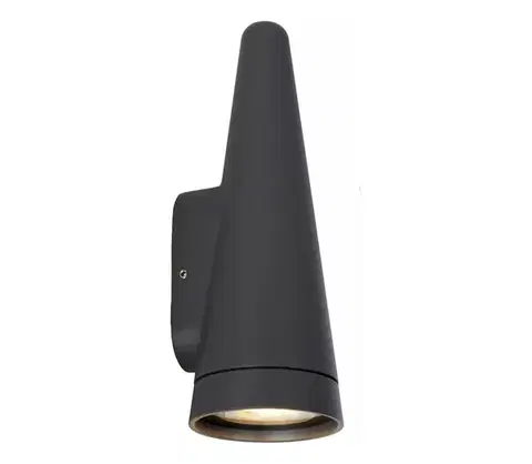 Svietidlá Lucide 27803/01/29- Vonkajšie nástenné svietidlo WIZARD 1xGU10/35W/230V IP54 čierna 27803/01/29