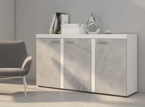 Komody ArtLemp Komoda SUMBA 3F | betón