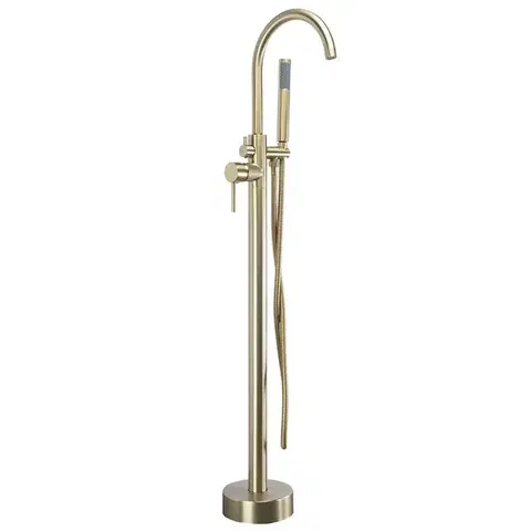 Kúpeľňové batérie REA - Voľne stojaca batéria Lungo brush gold REA-B7498