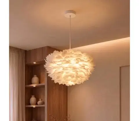 Svietidlá BRILAGI - Luster na lanku FEATHER 3xE27/40W/230V pr. 40 cm biely BRI937