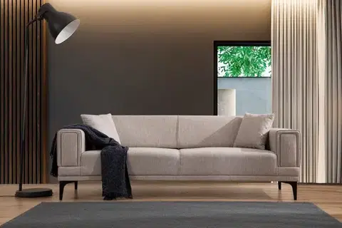 Pohovky a gauče Trojmiestna rozkladacia pohovka Horizon - Light Brown