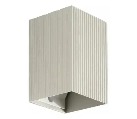 Svietidlá FARO Barcelona FARO 40536 - Nástenné svietidlo SOLE 1xGU10/8W/230V šedá vrúbkovaná hranatý 40536