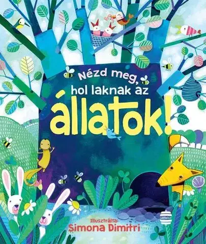 Leporelá, krabičky, puzzle knihy Nézd meg, hol laknak az állatok! - Anna Milbourne