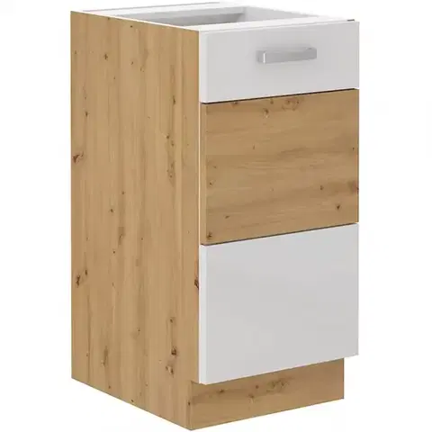 Kuchynské skrinky stojace Skrinka do kuchyne ARTISAN biela lesklá 40D 1F BB