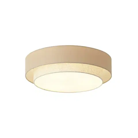 Stropné osvetlenie Moderné stropné svietidlo béžové 50cm 3-svetlá - Drum Duo