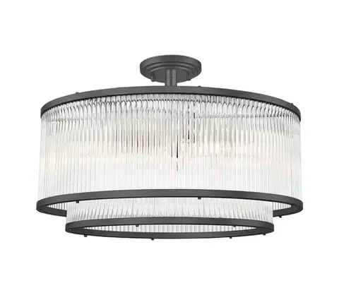 Svietidlá Zuma Line C0528-06H-P7AC - Luster na tyči SERGIO 6xE14/60W/230V čierna C0528-06H-P7AC