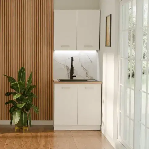 Modulový kuchynský nábytok Kuchynská linka Eko White 80 cm bez pracovnej dosky